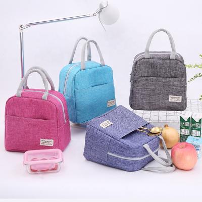 China Factory Price Insulated Portable Insulated Meal Lunch Box Bags Travel Oxford Cloth Picnic Insulated Bag for sale