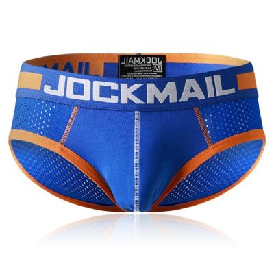 China JOCKMAIL Antibacterial Mesh Briefs Fashion Men Underwear Plus Size Sports Shorts Low Rise Shorts Quick-Drying Jogging Swimming Trunks for sale