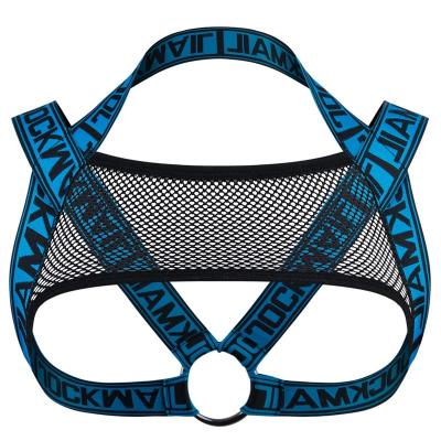 China JOCKMAIL Body Bondage Bondage Cage Durable Gay Leather Chest Harness Men Leather Fetish BDSM Adjustable Sex Harness Belts Delight Apparel For Adult Sex for sale