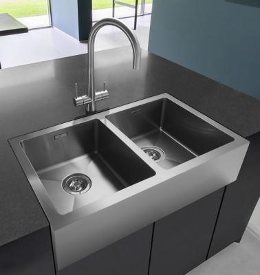 China Apronless Front Sink Bar Prep Sink Stainless Steel Topmount Faucet for sale