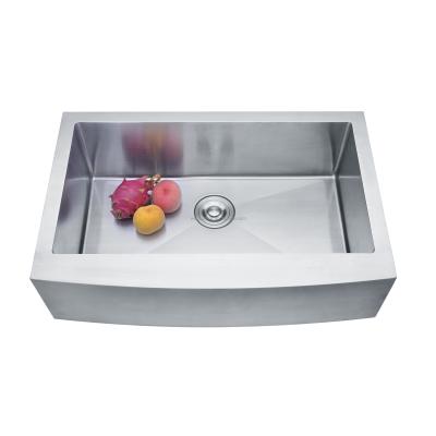 China Without Faucet 3322SDB Modern High Quality Stainless Steel Single Bowl Handmade Kitchen Sinks for sale