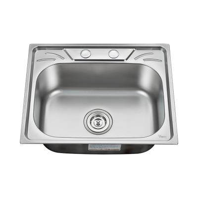 China Without Faucet 5040S Single Bowl Stainless Steel Kitchen Sink for sale