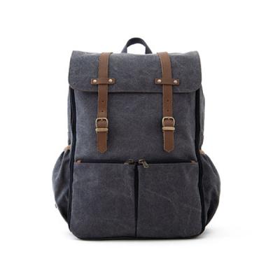 China Multifunctional Purpose Unisex Baby Diaper Backpack Canvas Baby Backpack with Changing Pad for sale