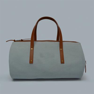 China Eco-friendly Hot Sale Canvas Leather Tote Duffel Bag Travel Bag for sale