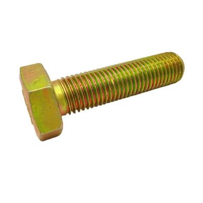 China Factory Produced Hexagon High-strength fasteners Heavy Structural Bolts Galvanized yellow zinc for sale