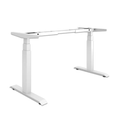 China Ergonomic Height Adjustable Sit Stand Height Adjustable Desk Frame 2 Legs Standing Table Frame for sale