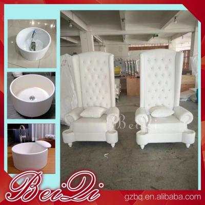 China Pedicure spa with high back throne chair comfortable luxury pedicure spa massage chair for nail for sale