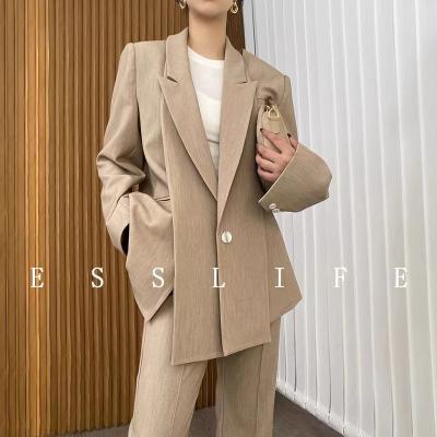 China Anti-wrinkle Have Design Feeling Suit Office Lady Suits Formal Dress Suit Women's Business Garment for sale