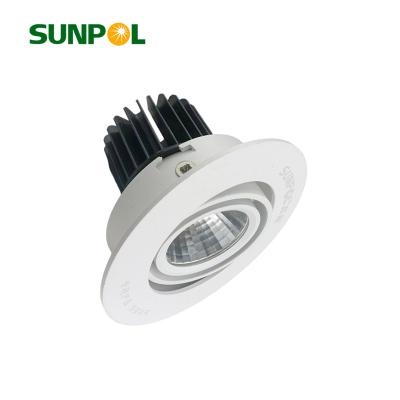 China Modern High Quality Rotating Commercial Spotlight 5w 6w 8w 12w 360 Degree LED COB Ceiling Downlight For Indoor for sale