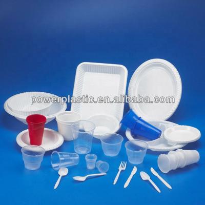 China Luxury Disposable Casual Disposable Plastic Tableware Sets for sale