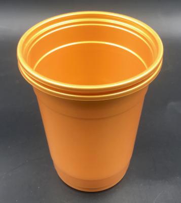 China Disposable Disposable Plastic Cup 360ml 12oz Gold Silver Glass for sale