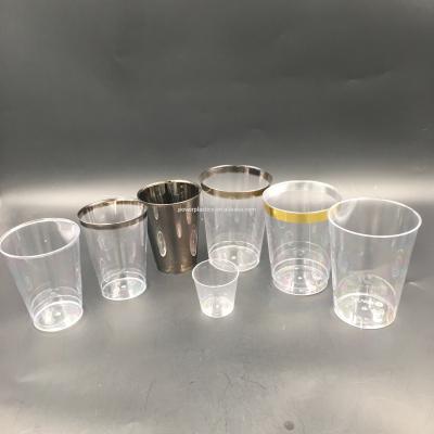 China Transparency Wholesale Plastic Ware Plastic Cup Glass for sale