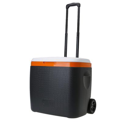 China GINT 38l Plastic Wheeled Ice Chest Trolley Waterproof Wholesale Ice Cooler Box for sale