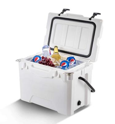 China Hot Sale Supplier 25 Quart Portable Hard Insulated Cooler Box With Competitive Price for sale