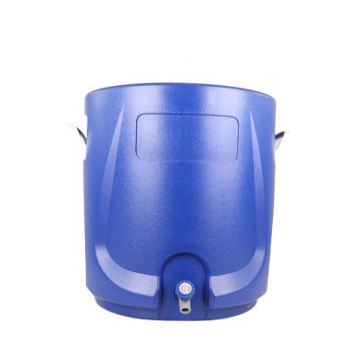 China Waterproof 16 Gallon Round Plastic Chest Cooler Insulated Ice Bucket Tall Food Grade for sale