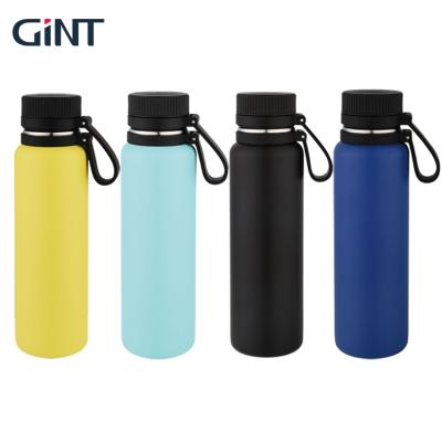 China GINT Food Grade SS304 Stainless Steel Double Wall Metal Sustainable Water Bottle 500ml 600ml for sale