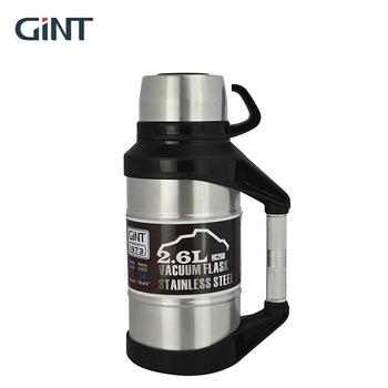 China Sustainable China GINT 2.6 Liter Stainless Steel Hot Water Bottle For Camping Use for sale