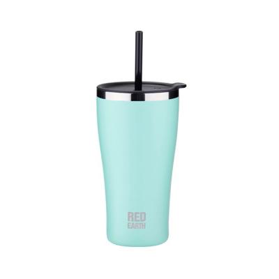 China Sustainable Wholesale Custom Wall Insulated Double Stainless Steel Tumbler With Straw for sale