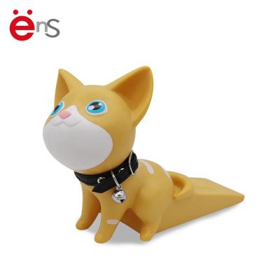 China 2021 Modern Customizable PVC Customizable Cute Cartoon Cat Slip-Resistant Wall Bumper Door Animal Stopper For Gift for sale