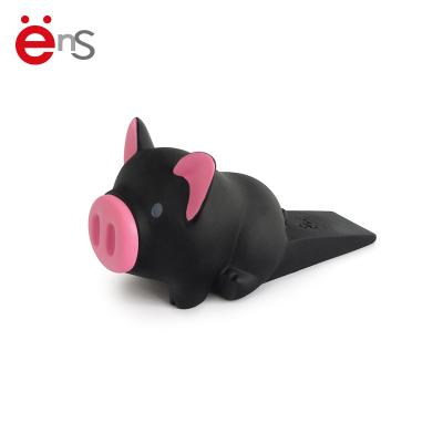 China Modern Wall Protector PVC Door Draft Stopper Cute Animal Pig Shaped Door Stopper for sale