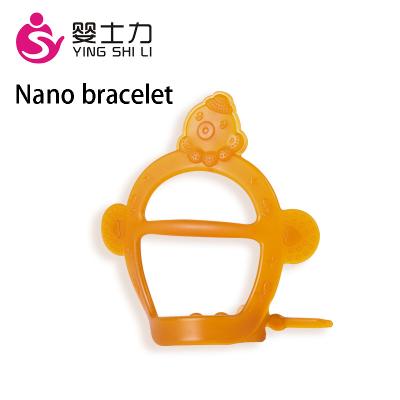 China Soft Custom Food Grade BPA Free Teething Toy Hot Sale Baby Rattle Teether Chew Toy Pendant Gift Set Soft Silicone Baby Teether for sale