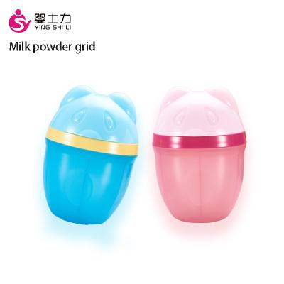 China BPA Free Milk Powder Dispenser 3 Compartments BPA Free Milk Powder Container Baby Food Storage Candy Fruit Box Snack Containers for sale