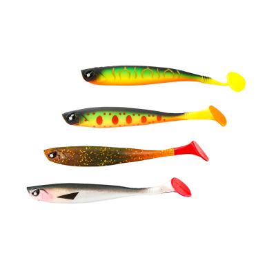 China Factory Hot Sale Paddle Tail Rubber Lure PVC For Lure 9.5cm 4.5g Soft Lure Fishing Product for sale