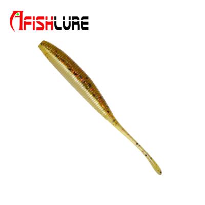 China Soft Rubber Worm Swing Bait Artificial Lure Fishing AR54 100mm Saltwater 3.7g Fishing Lure for sale