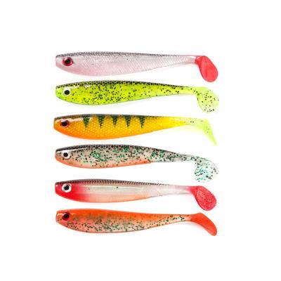 China 12g 11.5cm Glow Rubber Soft Lure Soft Groundbait With Hook Swimbaits Fishing Tackle Soft Fishing Lure for sale