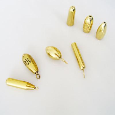 China Metal Stick Type Copper Weight Sinkers With Cirle Hole 3.5g 5g 7g 10g 14g 20g 30g Fishing Accessaries for sale