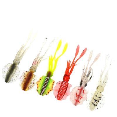 China Soft Plastic Lure Fishing Lures Soft Octopus Lure High Imitational Fishing Lure 3D Eyes Simulation Bait for sale