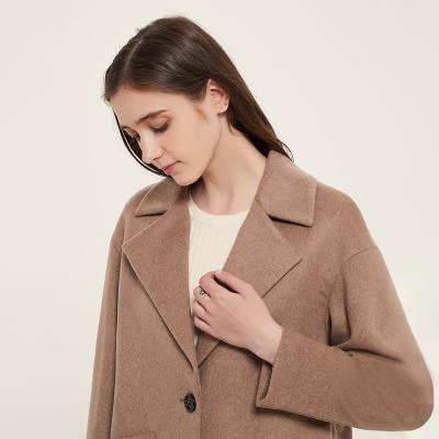 China 2022 Elegant ladies' fashion winter and workmanship fall woolen coat plus size women's winter woolen coat women's coats long for sale