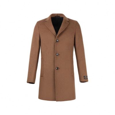 China New Winter Men Clothing Brown Jacket Coat Men High Quality Anti-wrinkle Coated Suit OEM Customized Wool Coat For Men for sale