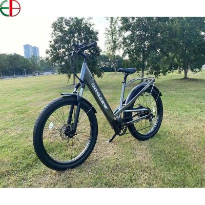 China Aluminum alloy 48v 500w brushless rear hub motor26 inch electric bicycle for sale