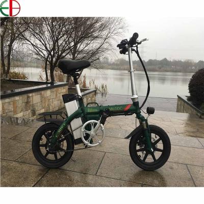 China Custom cheap alloy 6 speeds 14 inch aluminum alloy electric ebike folding bike for sale