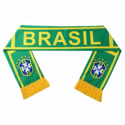 China Team Scarf Brazil Football Cheerleaders National Scarf World Cup Football Party Design 2022 New 32 for sale