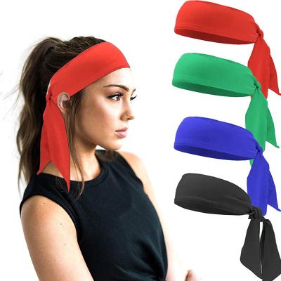 China European And American Style Moisture Wicking Design Wholesale Running Logo Customized Sport Sweat Headbands for sale