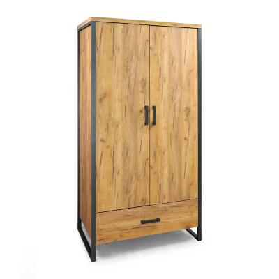 China Packed in cartons with modern knockdown structure wardrobe for sale