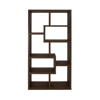 China Packed In Cartons With Knockdown Structure Walnut Bookshelf Contemporary Aged Home Office Furniture Bookself for sale