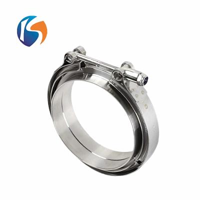 China High Quality Adjustable 304 Stainless Steel V-Band Connection Pipe Clamp for sale