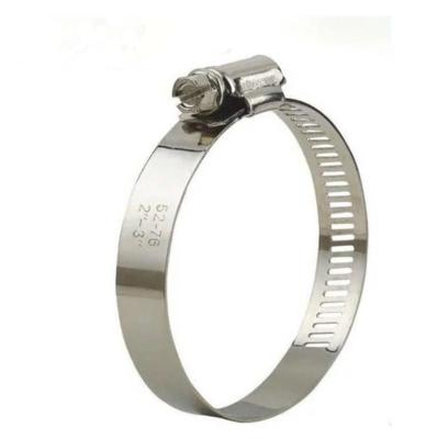 China Pipe Clamp 316 Stainless Steel Flexible Fastener High Temperature American Type Hose Clamp Pipe Clamp for sale