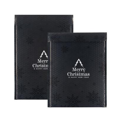 China Christmas Cosmetic Matte Black 4x8 Poly Bubble Mailer Bubble Mailers Padded EPS for sale