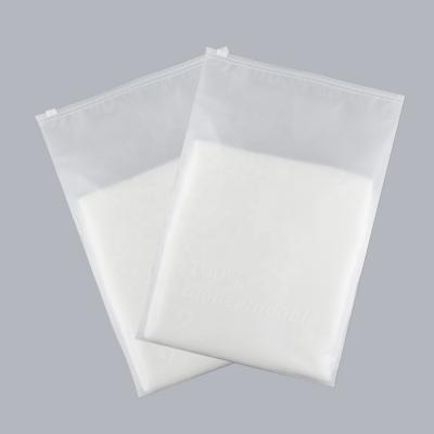 China Eco-Friend Clothing Bags Biodegradable Eco-Friendly Plastic Top Zipper Custom Size Custom Packing Clothes Shoes And Clothing Bags Zipper for sale