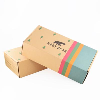 China Recyclable Wholesale Luxury Printed Cardboard Kraft Paper Gift Packaging Boxes Custom Logo for sale