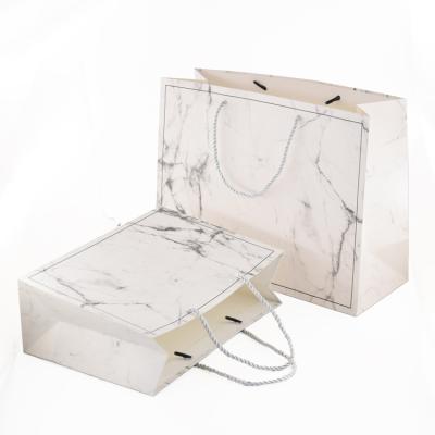 China High Quality Recycled Materials Custom Printed Luxury Paper Gift Design Paper Marble Gift Shopping Bag for sale