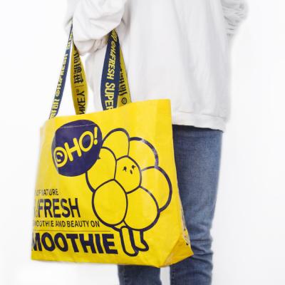 China Cheap Portable Compostable Recyclable Shopping Bags Recyclable Plastic Woven Retail Luxury Custom Logo for sale