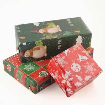 China Biodegradable Kraft Papers For Christmas Gift Wrapping Customized Packaging Paper Rolls Material 80gsm for sale