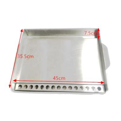 China High Quality Custom Universal Gas Cooker Stainless Steel Griddle Pans For BBQ Grills for sale