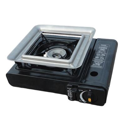 China Hot Selling 2022 Manual Cold Plates Butane Camping Single Burner Gas Cooker With Oven for sale