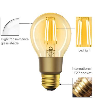 China Residential decorative a19 light bulbs for bedroom living room for sale